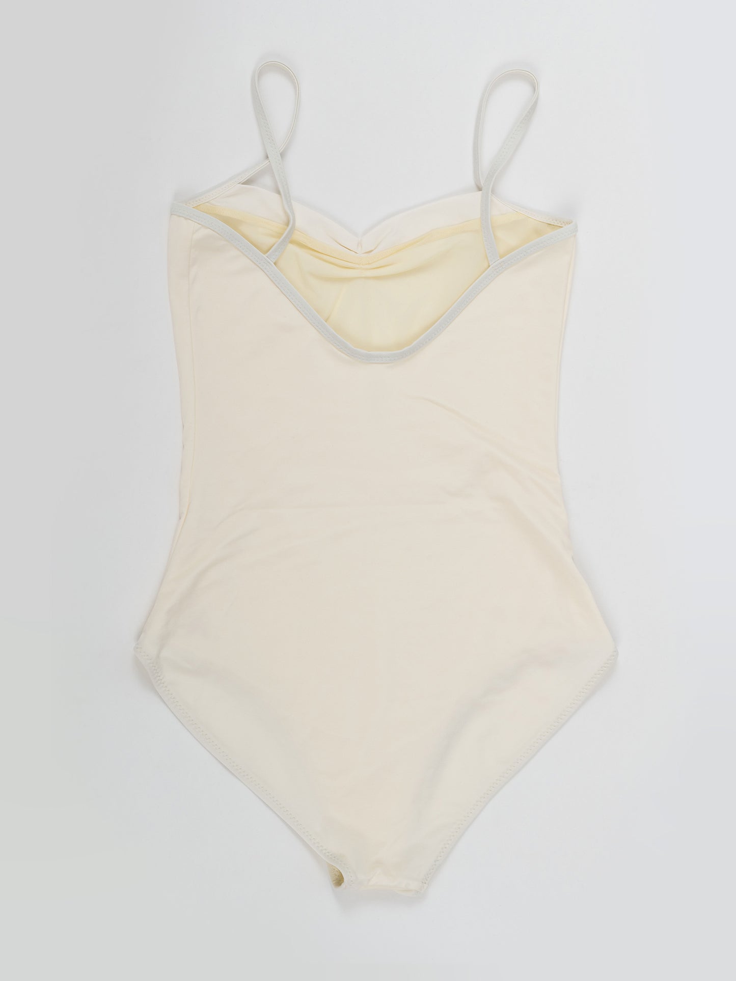 Body da pole dance color bianco con taglio elegante