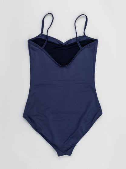 Body da pole dance color blu con taglio elegante