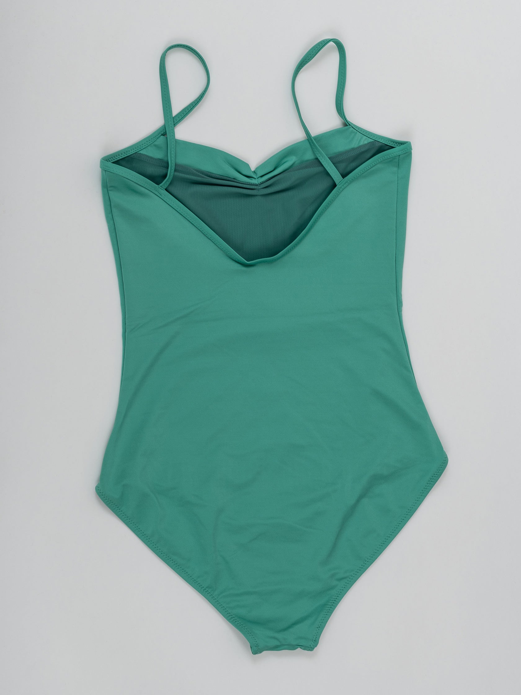 Body da pole dance color verde con taglio elegante