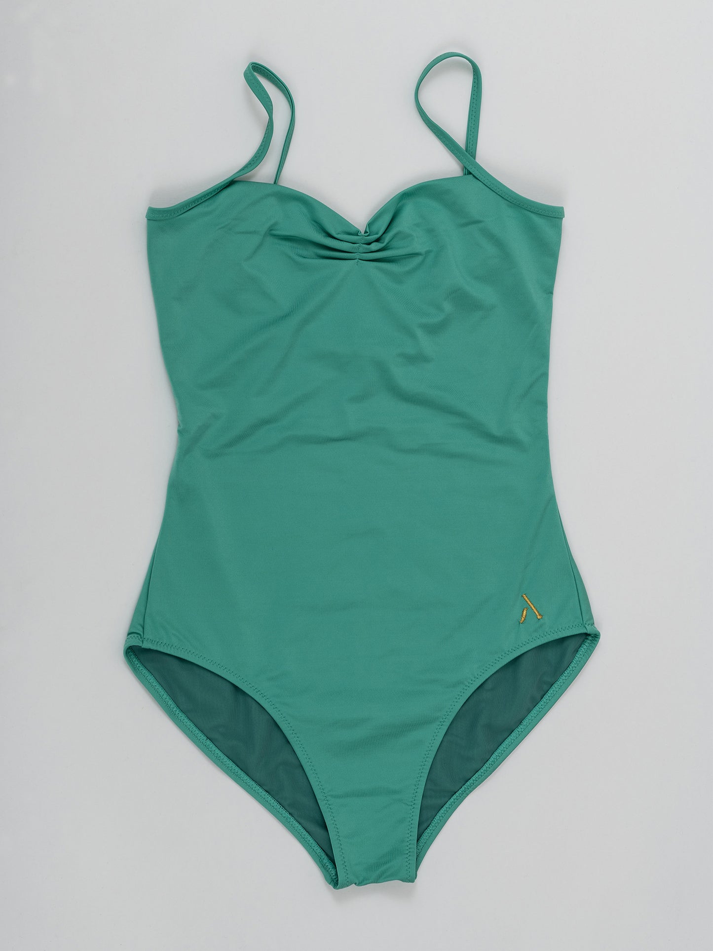 Body da pole dance color verde con taglio elegante