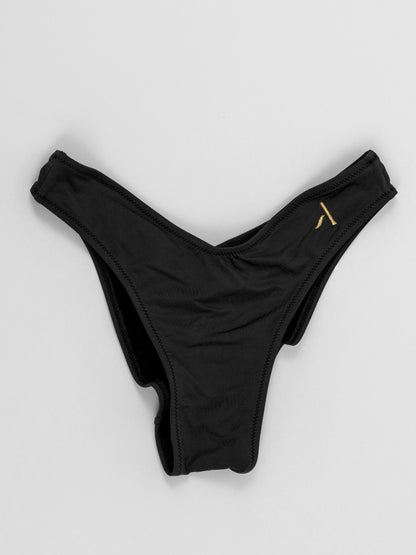 Pantaloncini slip da pole dance con arricciatura sul retro, colore nero 