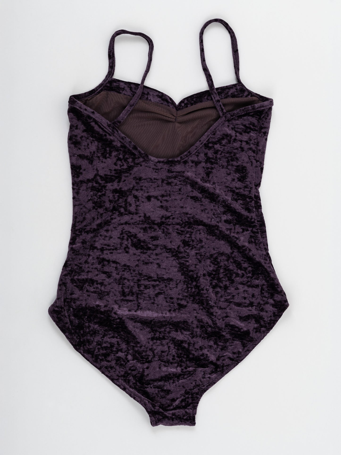 Body da pole dance in velluto viola, stile lusso