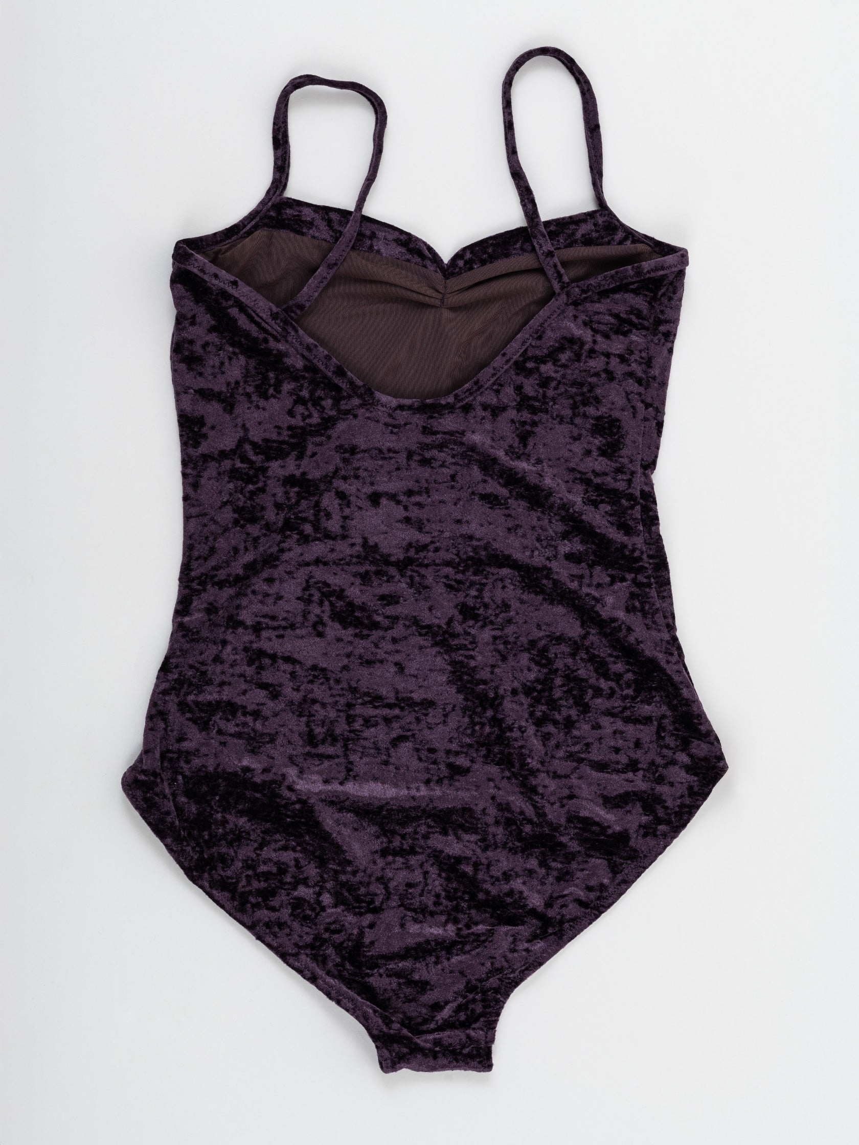 Body da pole dance in velluto viola, stile lusso