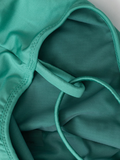 Pantaloncini da pole dance color verde con cinturini