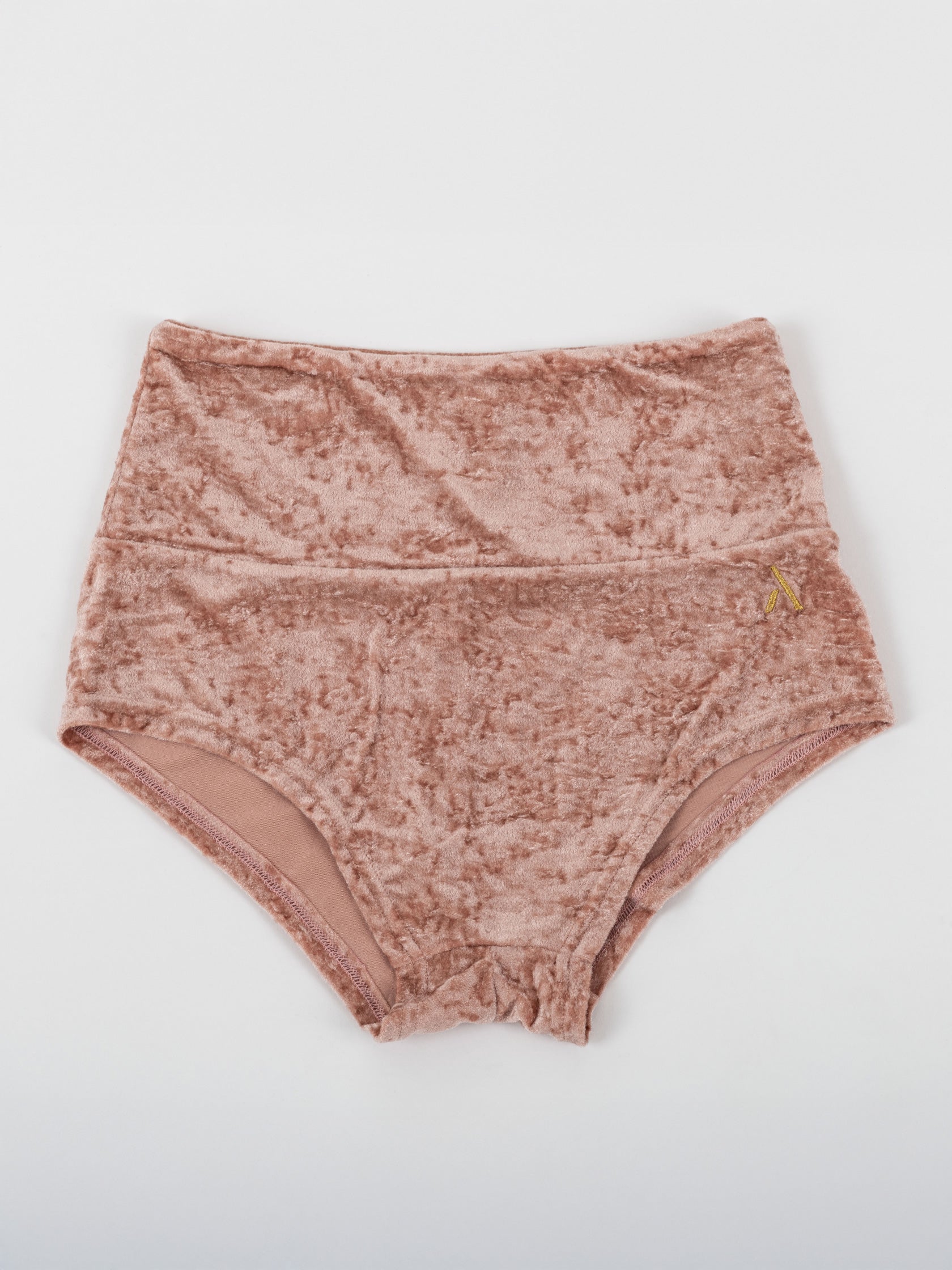 Pantaloncini da pole dance in velluto rosa, stile lusso