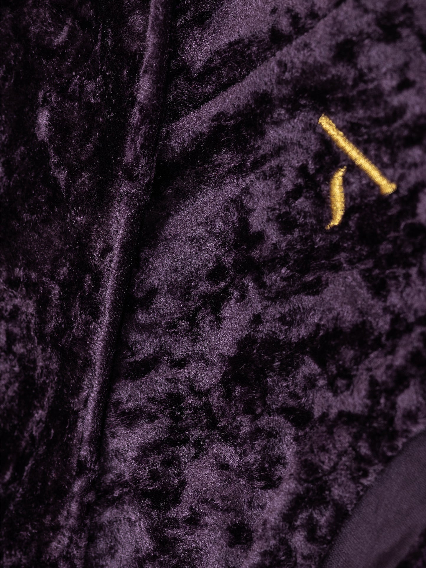 Pantaloncini da pole dance in velluto viola, stile lusso