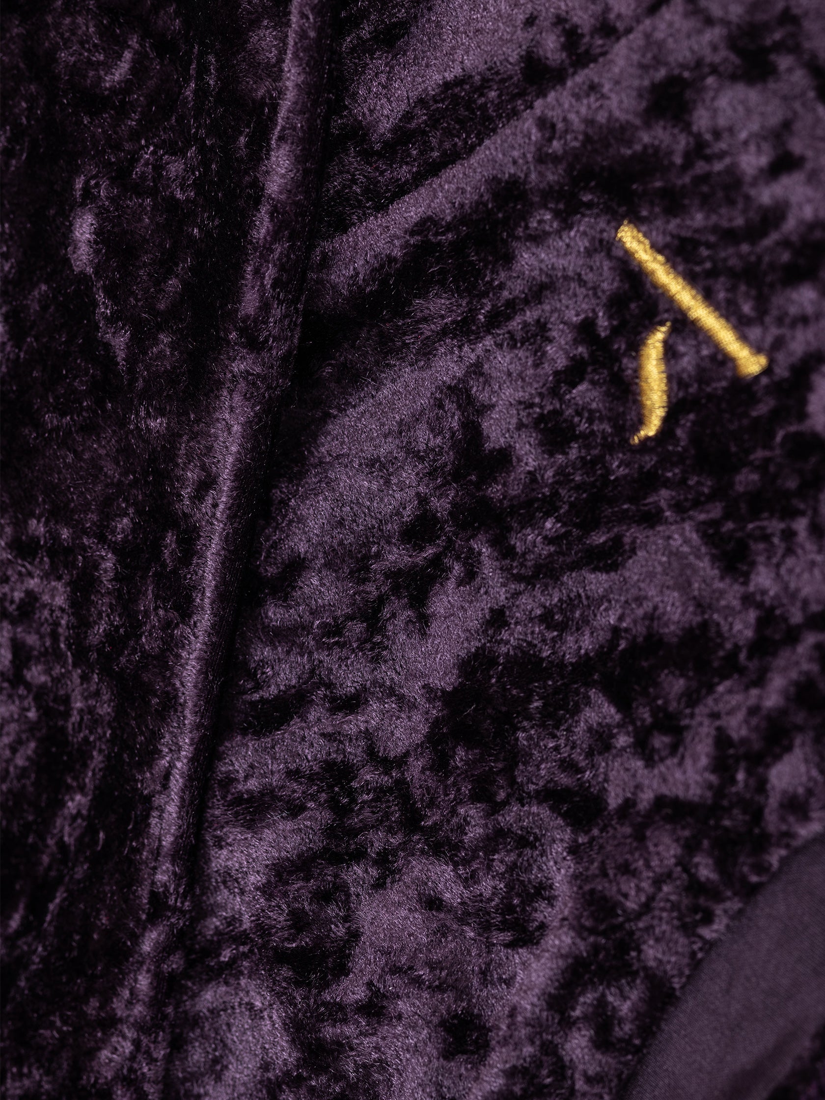 Pantaloncini da pole dance in velluto viola, stile lusso