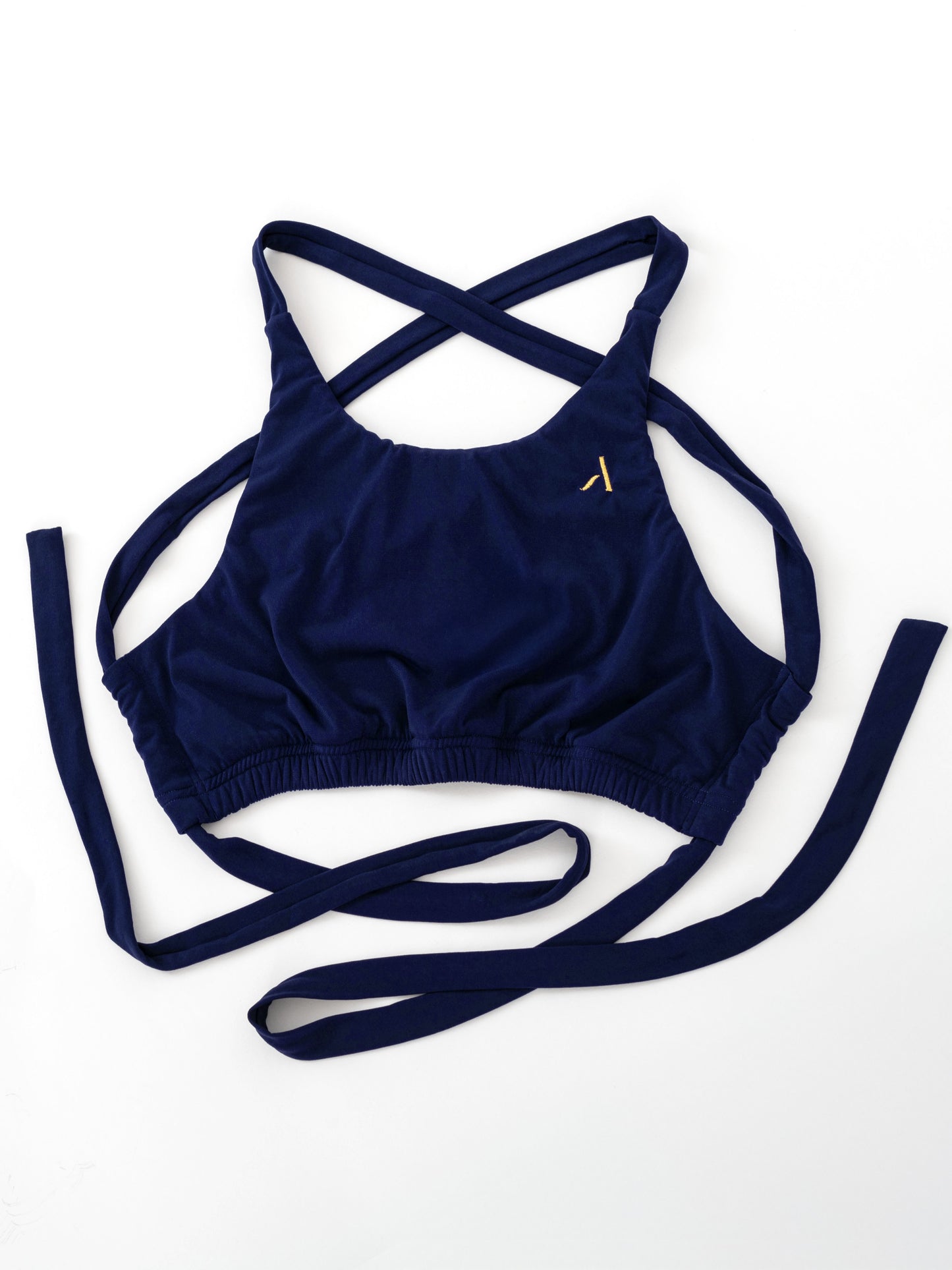 Top da pole dance con i lacci, colore azzurro