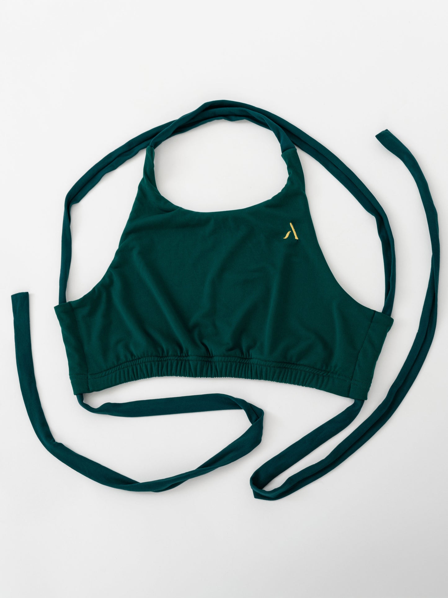 Top da pole dance con i lacci, colore verde