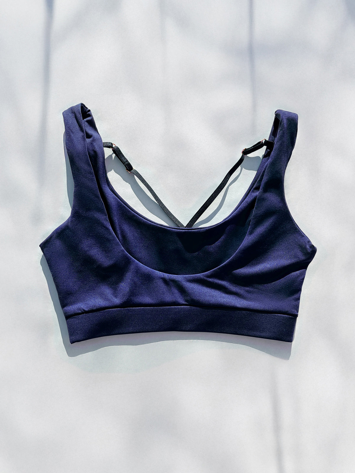Top da pole dance, colore azzurro