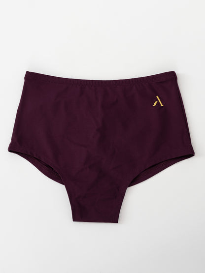 Pantoloncini da pole dance color vino