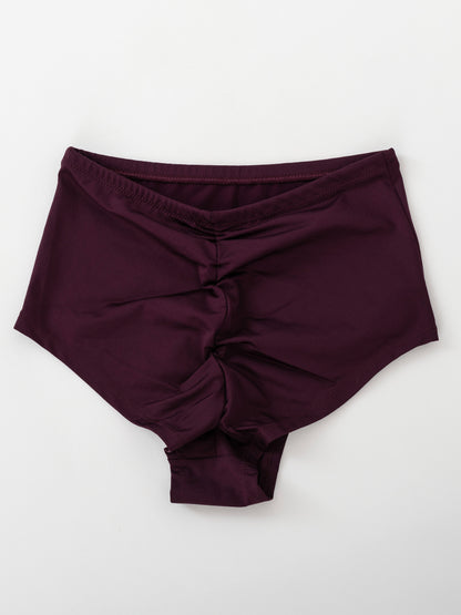 Pantoloncini da pole dance color vino