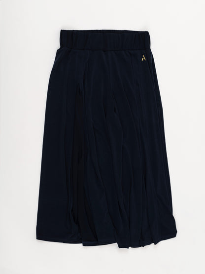 Pantaloni culotte da pole dance color blu in jersey