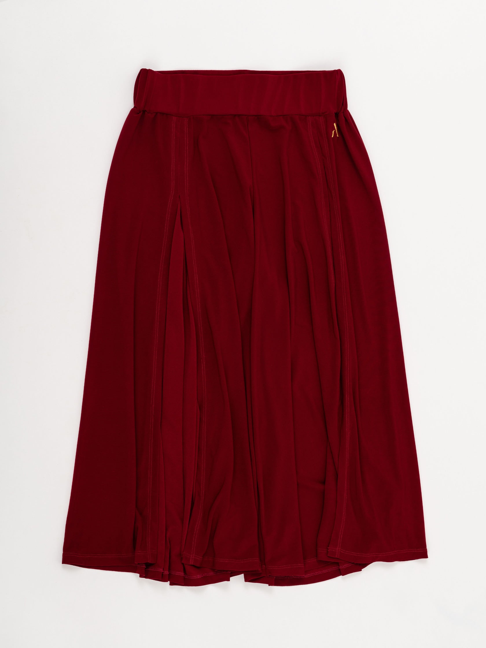 Pantaloni culotte da pole dance color rosso in jersey