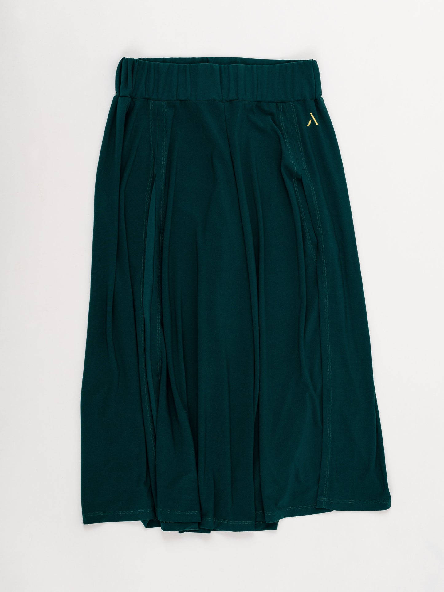 Pantaloni culotte da pole dance color verde in jersey