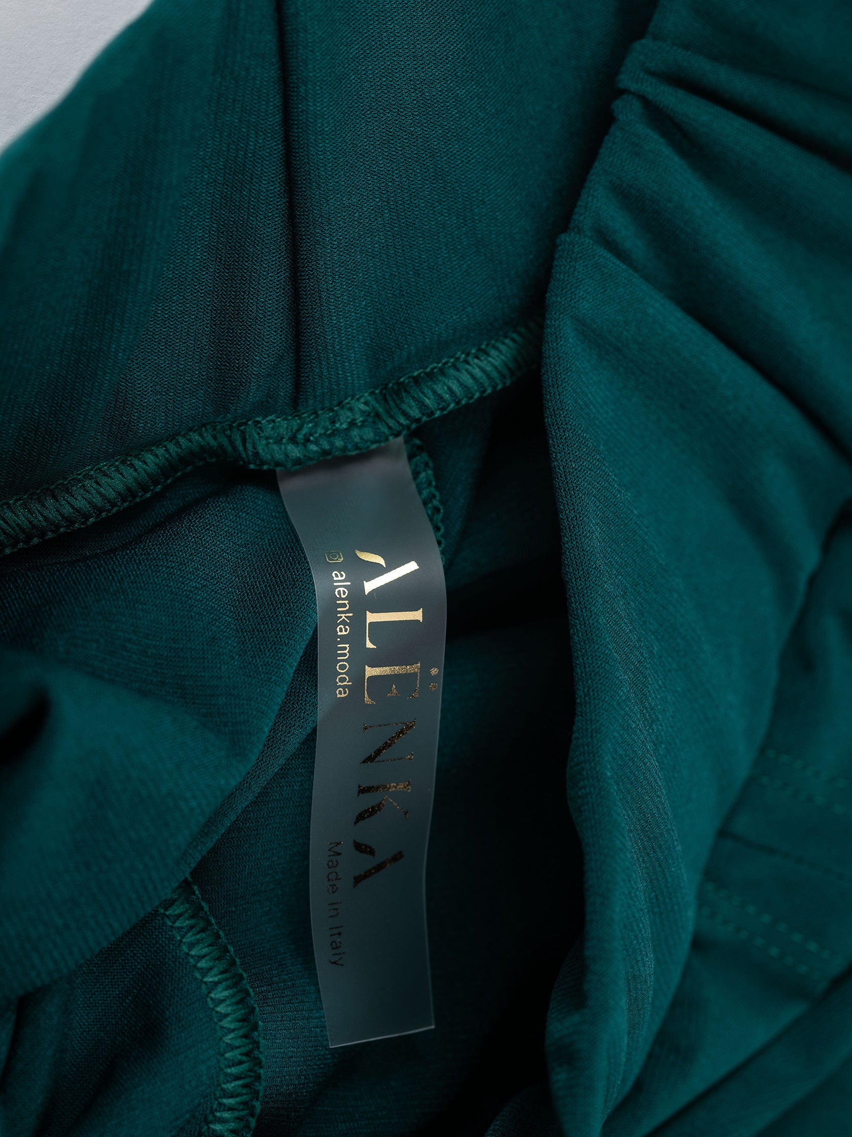 Pantaloni culotte da pole dance color verde in jersey