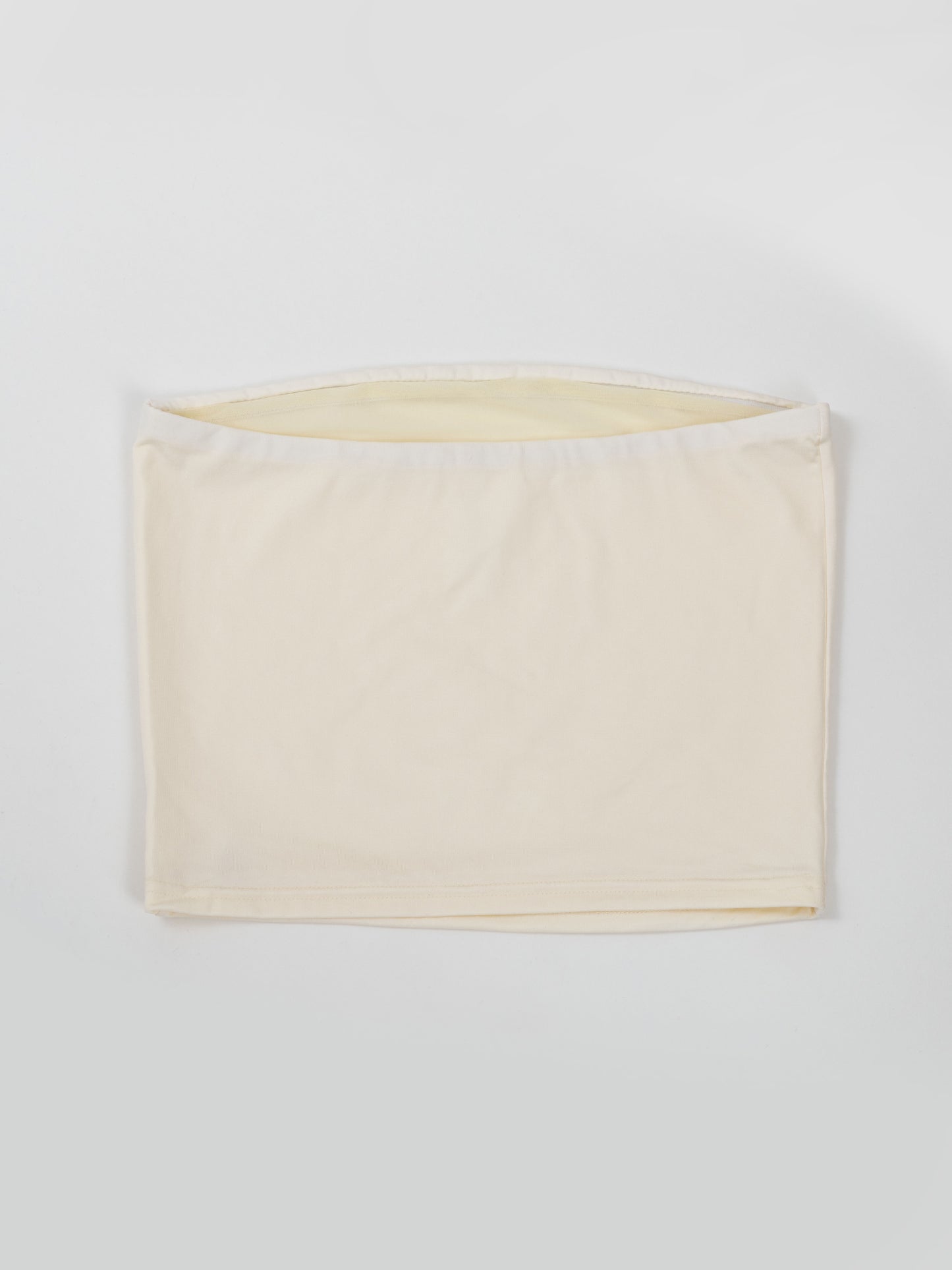 Top senza spalline da pole dance color bianco 