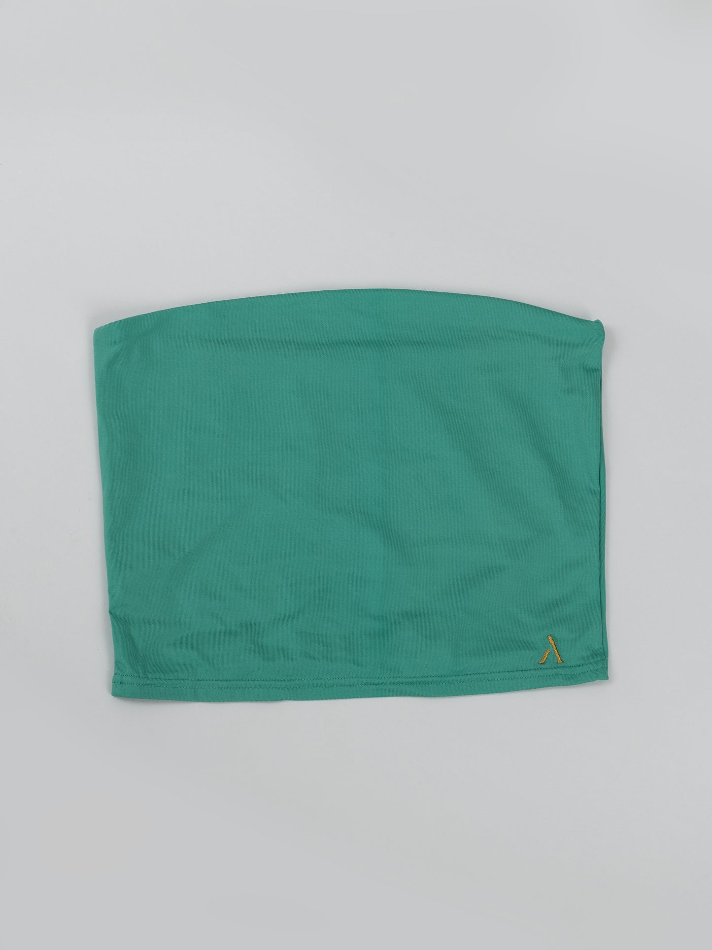 Top senza spalline da pole dance color verde 