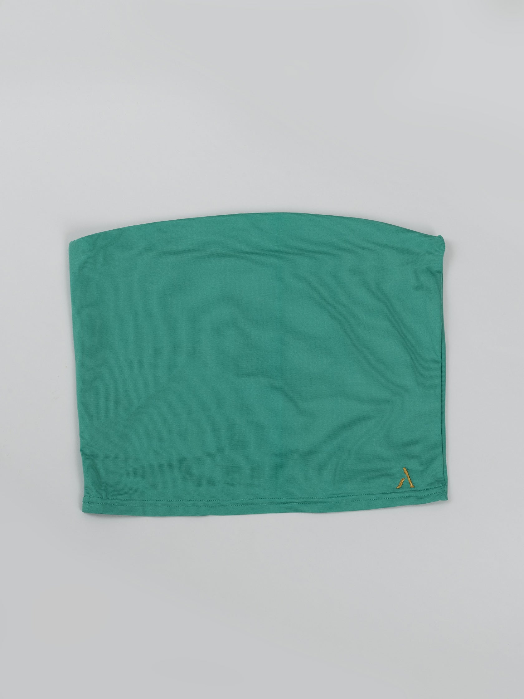 Top senza spalline da pole dance color verde 