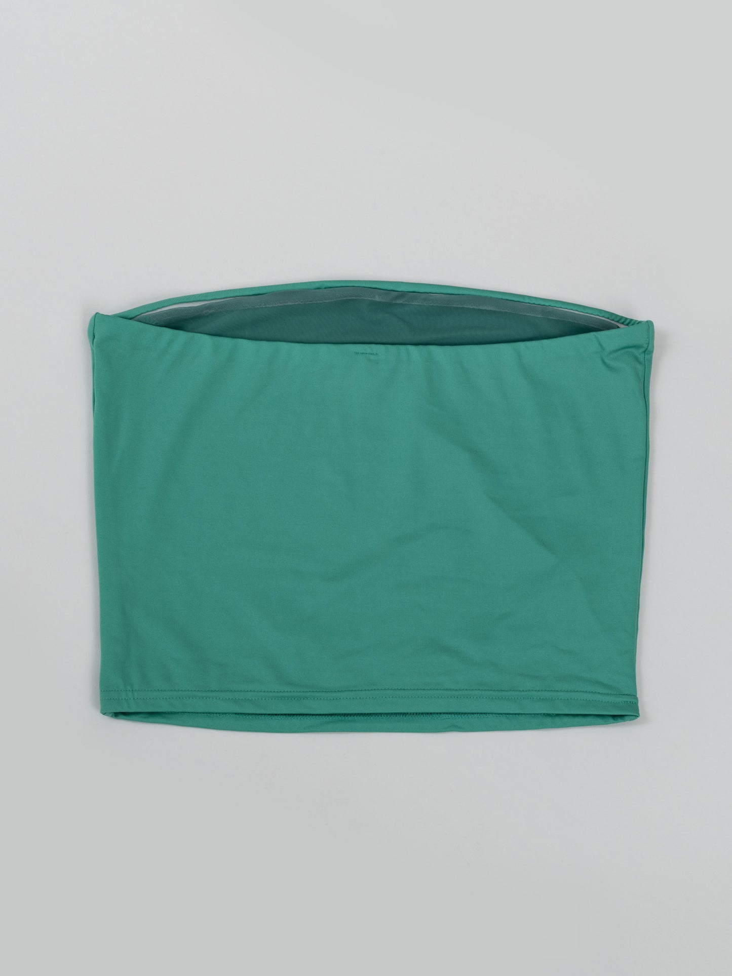 Top senza spalline da pole dance color verde 