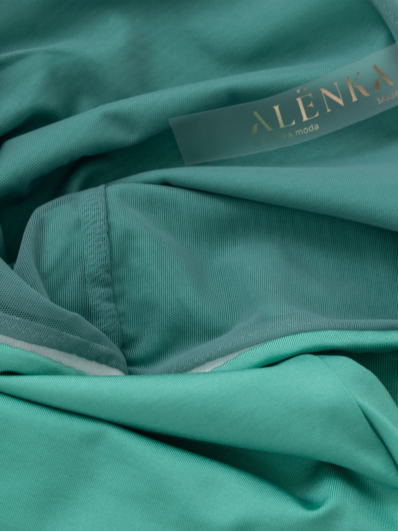 Top senza spalline da pole dance color verde 