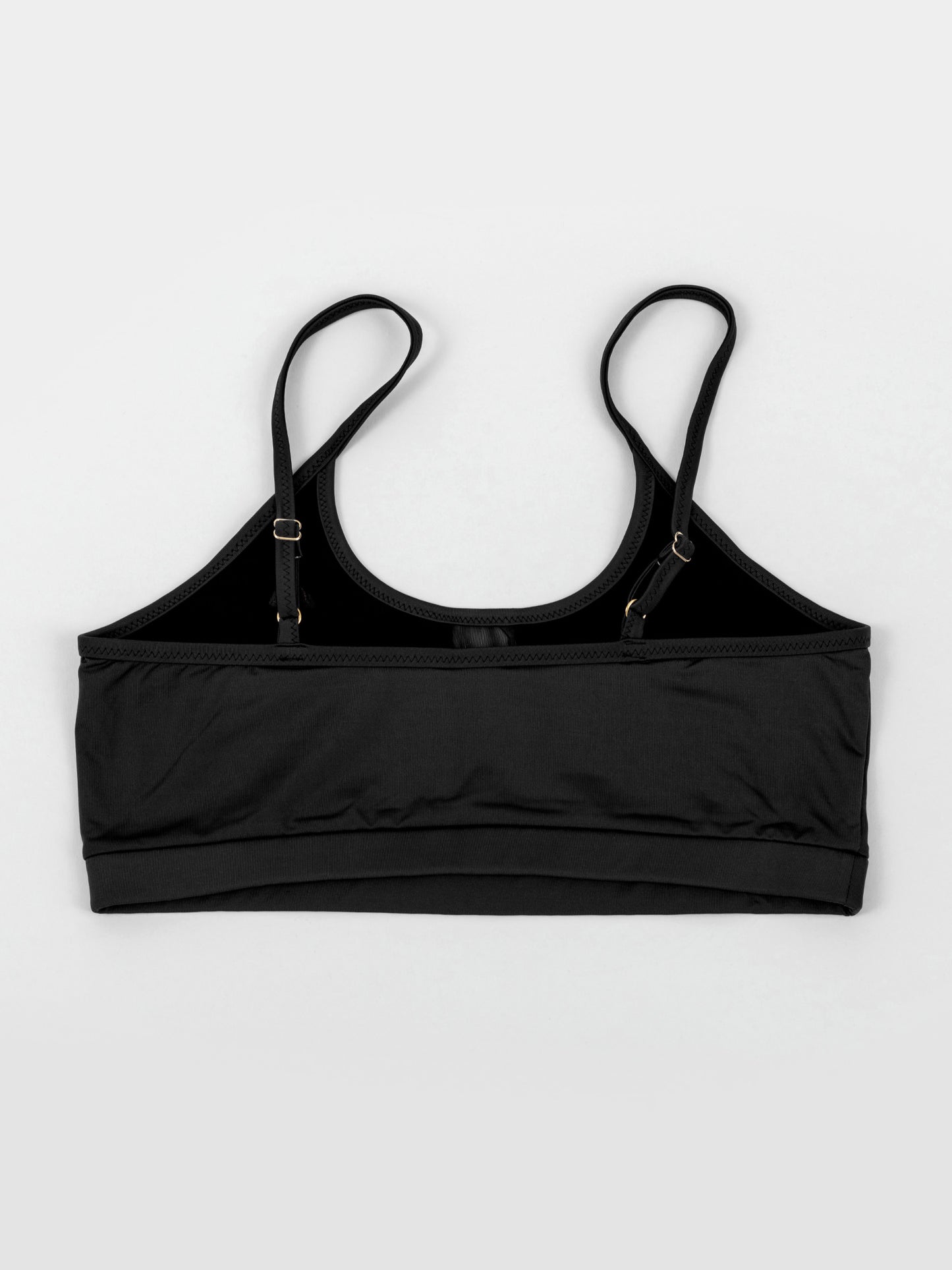 Top da pole dance nero con inserti in rete