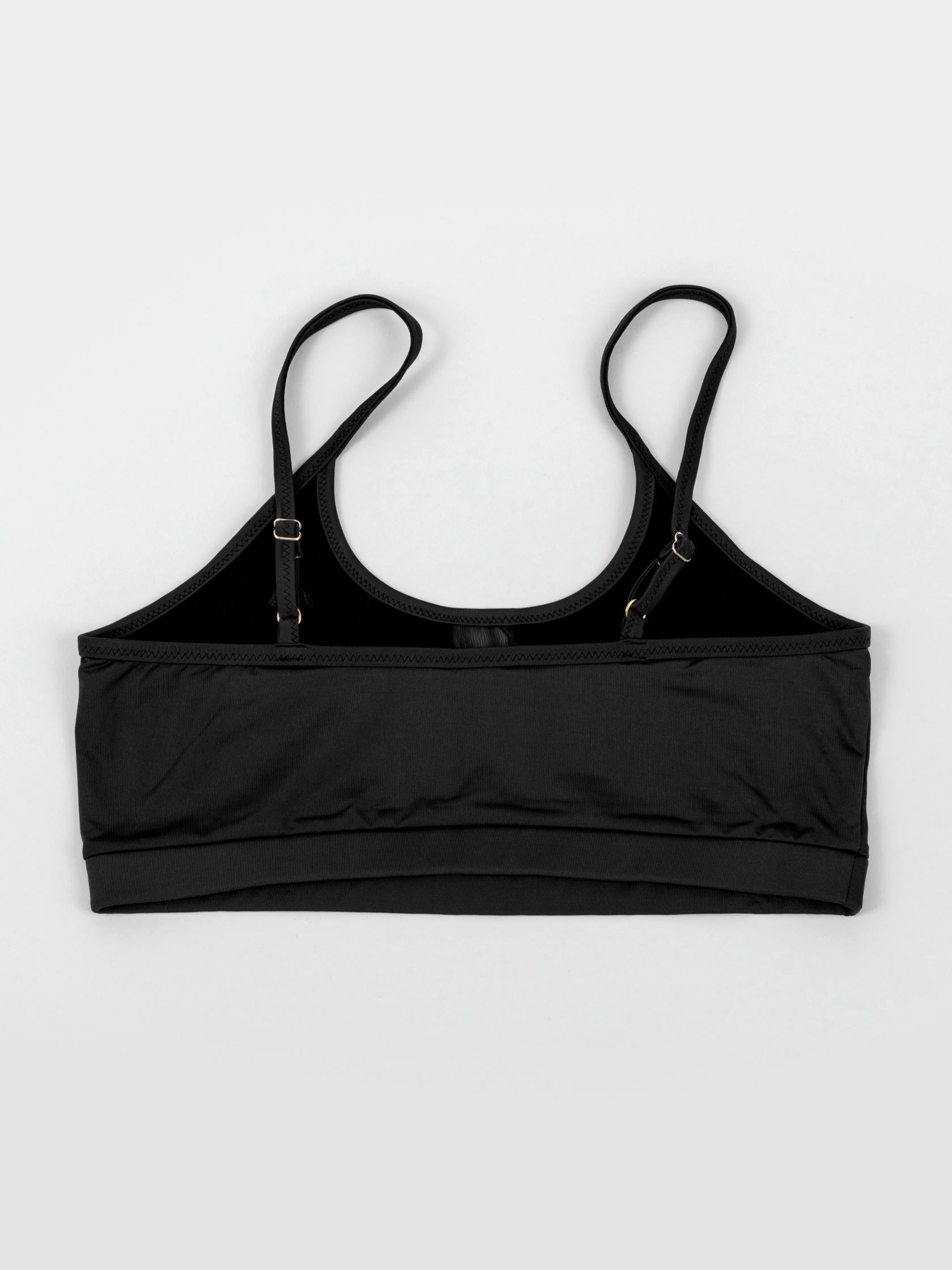 Top da pole dance nero con inserti in rete