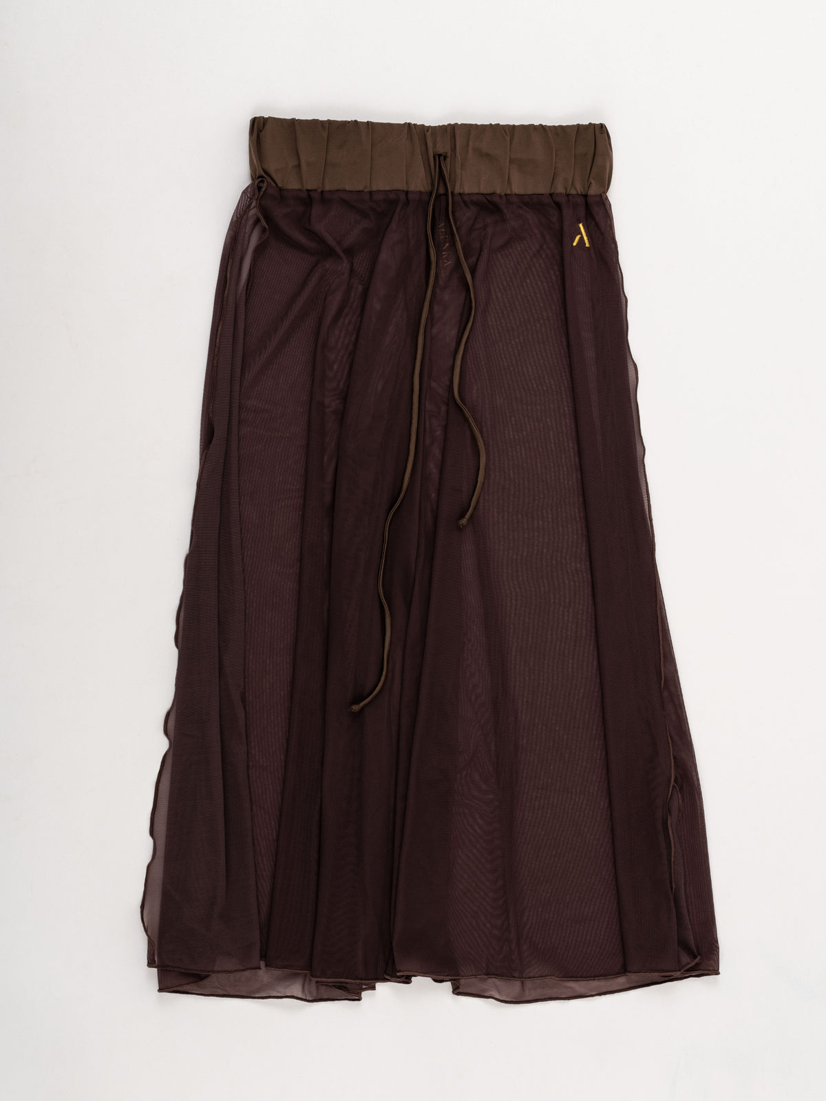 Pantaloni culotte da pole dance color morrone in tulle mesh