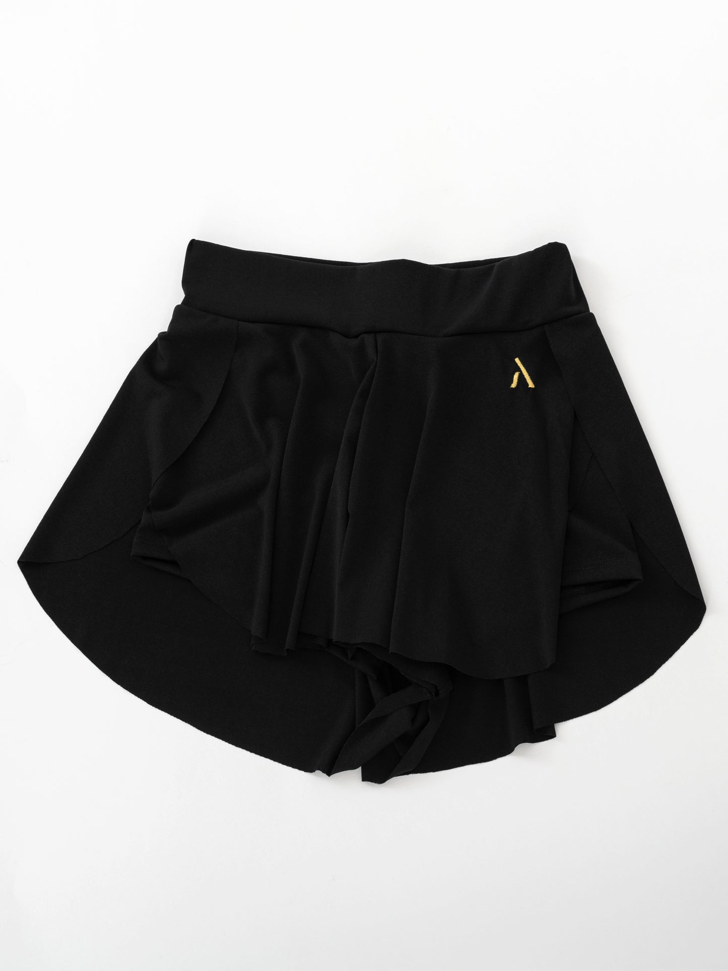 Gonna-pantaloncino da pole dance, colore nero