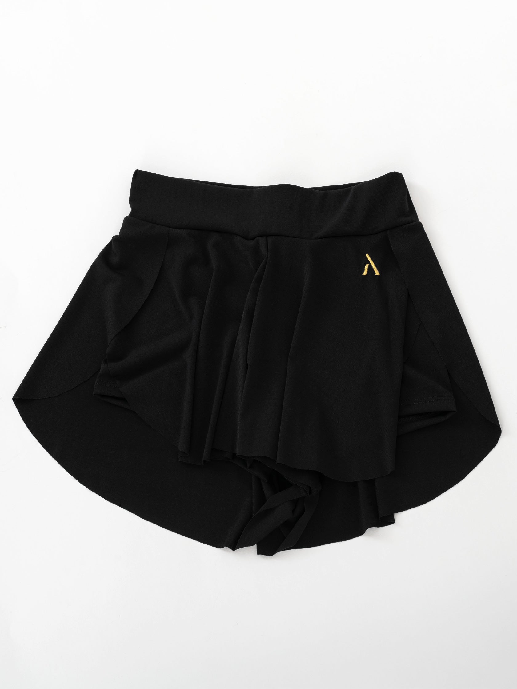 Gonna-pantaloncino da pole dance, colore nero