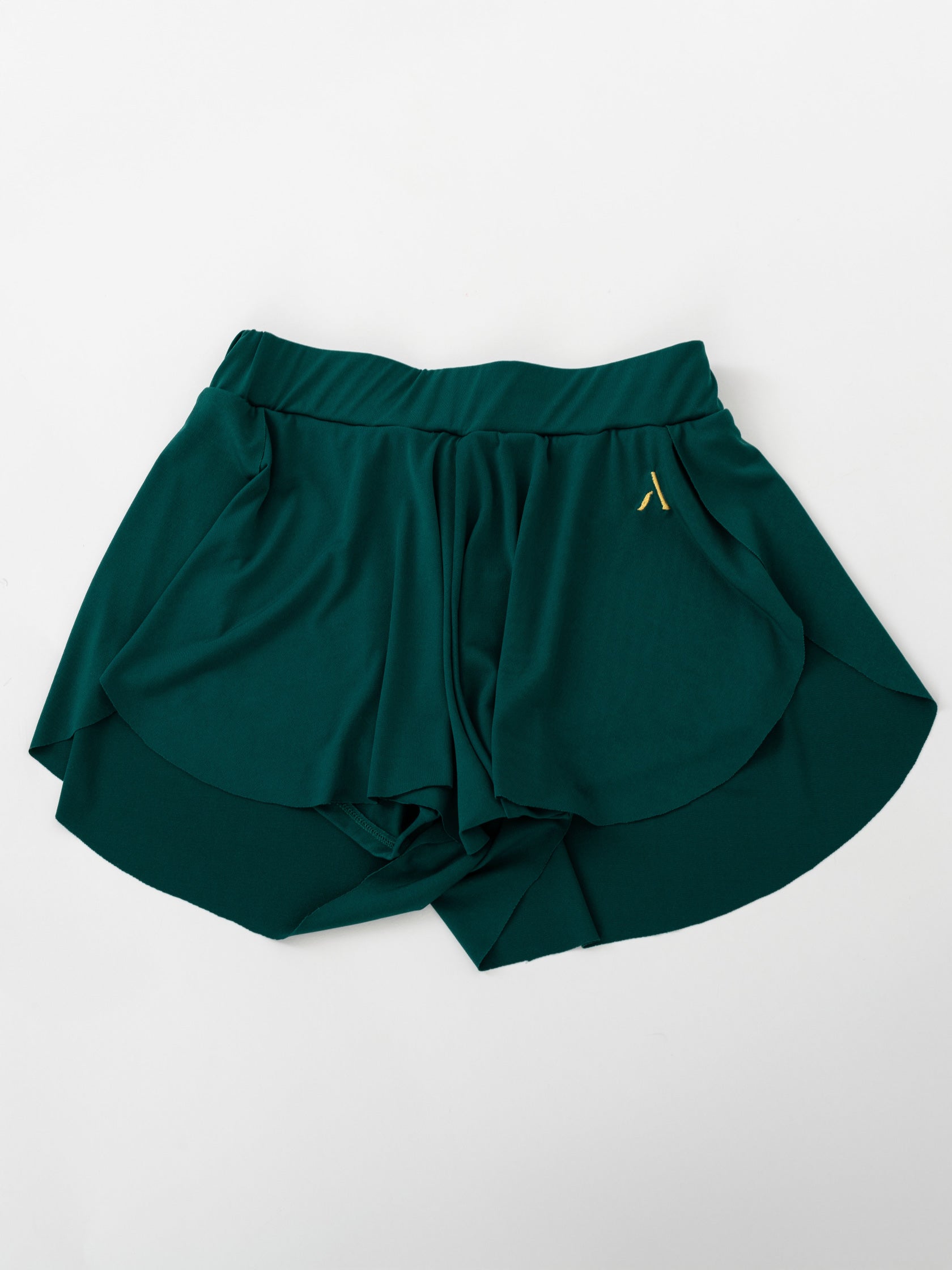 Gonna-pantaloncino da pole dance, colore verde